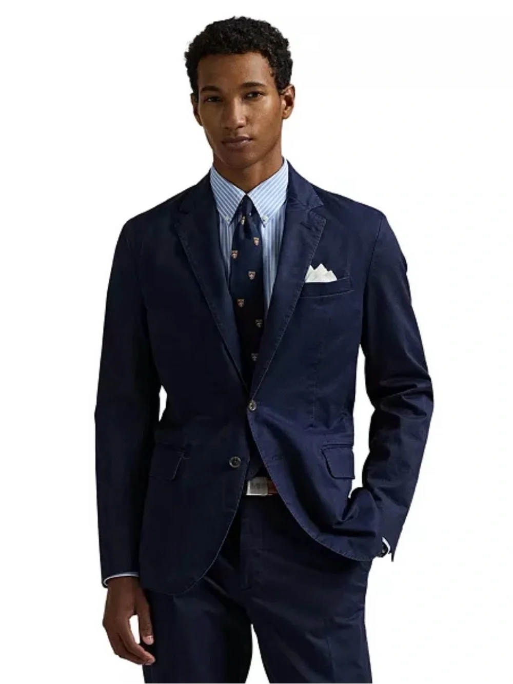 Polo by Ralph Lauren Men's Navy Two-Button Sport Coat 42R